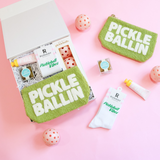 Pickelballin gift box, pickel ball gift, darling effect, pink pickelballs, pickelball vibes