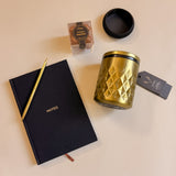 After Hours gift box featuring espresso martini chocolates, tumbler, and sleek office accessories