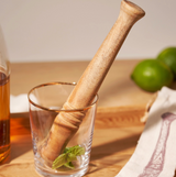 Acacia wood bar muddler for cocktail making and barware gift sets