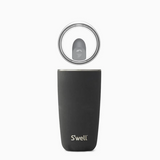 Black S’well stainless steel tumbler insulated drink cup for hot and cold beverages