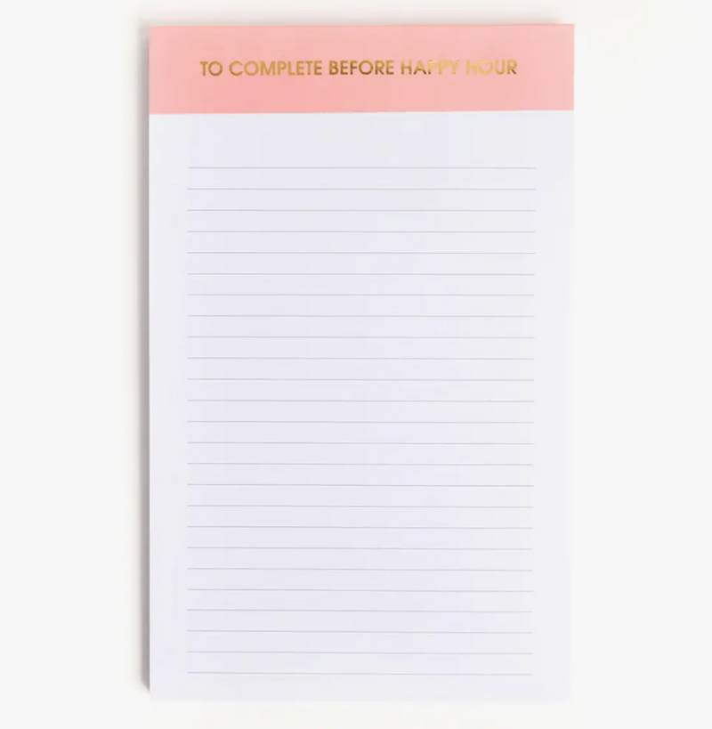 Chez Gagne, To Complete Before Happy Hour Notepad, Confete Party