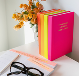 Chez Gagne, Where There's A Woman There's A Way Journal, Neon Pink, Hardcover Journal, Confete Party