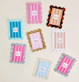 Mini tortoise acrylic photo frame magnet for displaying a favorite picture.