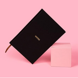 Cutie Decor, Black Linen Journal, Confete Party
