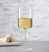 Joy + Jolt, Claire Crystal Stemmed White Wine Glasses, Confete Party