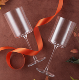 Joy + Jolt, Claire Crystal Stemmed White Wine Glasses, Confete Party