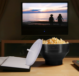 KORCCI microwave popcorn popper bowl for quick homemade popcorn