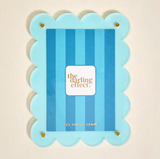 Blue mini acrylic picture frame magnet by The Darling Effect.