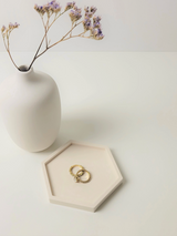 Three Springs Candle Co, Hexagon Jewelry Trinket Tray, Confete Party