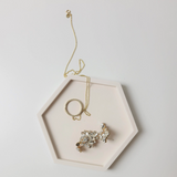 Three Springs Candle Co, Hexagon Jewelry Trinket Tray, Confete Party