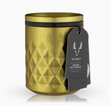 Viski, Paragon Insulated Double Walled Rocks Tumbler w/ Lid - Gold, Confete Party