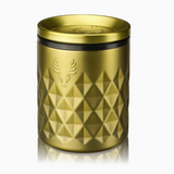 Viski, Paragon Insulated Double Walled Rocks Tumbler w/ Lid - Gold, Confete Party