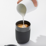 W&P, Reusable Ceramic Mug, Terrazzo Charcoal, Confete Party