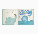 Welcome to the World baby shower gift book with messages of love and wellbeing.