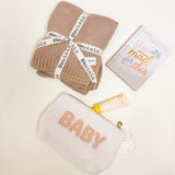 Confete Unboxed Mommy + Me gift with cozy blanket, devotional, lotion, and baby pouch