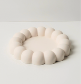 Eco-friendly Jesmonite trinket tray – unique bubble design for jewelry, hair accessories, and small items.