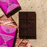 JCOCO Peruvian beans from the Rupa-Rupa, dark chocolate