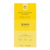 milk chocolate bar, crisp quinoa, sesame, peru