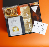 Old Fashion- Father's Day-  Gem crystal glasses from Viski, the perfect square ice cube, and don't forget to crack open The Nightcap chocolate bar, grooms gift box, groomsmen gift