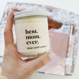 Ginger June Candle Co Best Mom Ever Non Toxic Soy candle, confete party, mother's day gift, candles for mom, best mother's day gifts