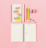 Talking out of turn, Perpetual Planner, quit with the self talk, undated, confete party - 1