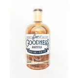 Simple Goodness Sisters- Rhubarb Vanilla simple syrup for drinks, desserts and breakfast foods. The brightness of the rhubarb hits the palette first, and the finish is smooth with rich vanilla bean.