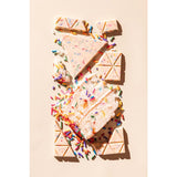 Compartés Chocolatier Birthday Cake gourmet white chocolate bar , vanilla, sprinkles, party