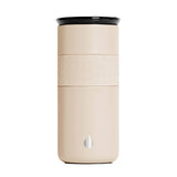 16oz Insulated Coffee Tumbler with Ceramic Lid in Beige