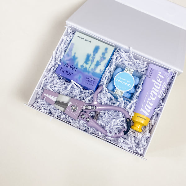 Bloom Garden Gift Box, Mother's Day Gift, Gardner, Plant Lady, Lavender Gifts, Confete Gifts