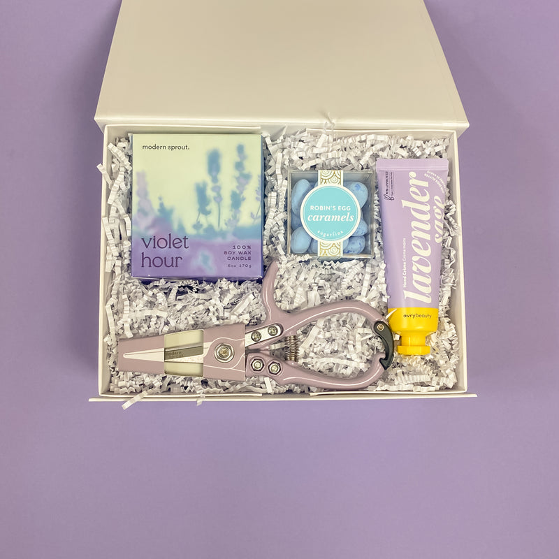 Bloom Garden Gift Box, Mother's Day Gift, Gardner, Plant Lady, Lavender Gifts, Confete Gifts