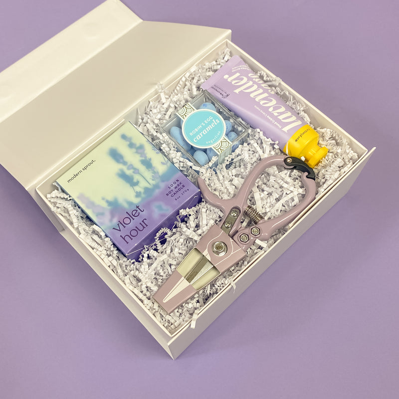 Bloom Garden Gift Box, Mother's Day Gift, Gardner, Plant Lady, Lavender Gifts, Confete Gifts