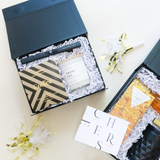 Thank you Gift, Appreciation gift box, gifts under $40, goodio coffee chocolate, electric lighter, client gifts, confete gifts and party boxes.