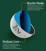Gamblin' Golf sleeve of three golf balls with themed packaging, ideal for golfer gift baskets and corporate gifting.