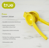 Aluminum lemon press citrus juicer manual handheld squeezer for bar cart or kitchen use