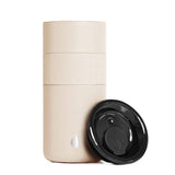 Beige 16oz Insulated Coffee Tumbler for coffee on the go