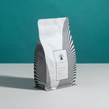 Broadcast Coffee Roasters 11oz Crossfade coffee bag with bold modern packaging.