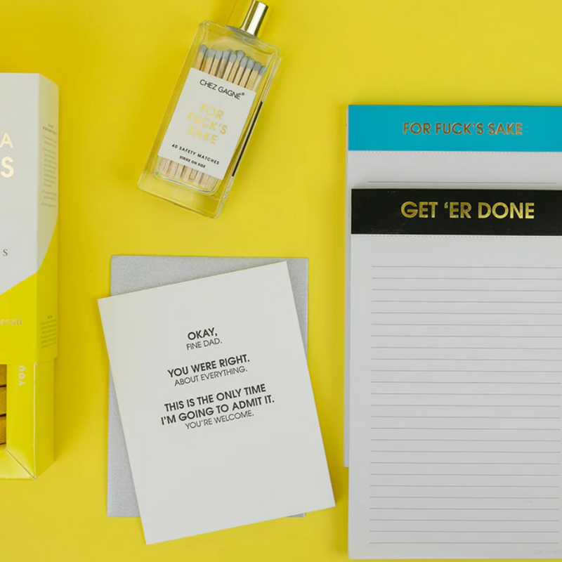 Chez Gagne, Get 'Er Done Notepad, Confete Party