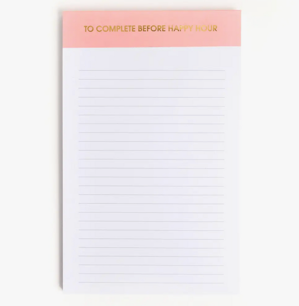 Chez Gagne, To Complete Before Happy Hour Notepad, Confete Party