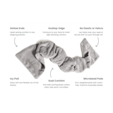 Close-up of Bone Nodpod Weighted Sleep Mask showing soft fabric and weighted pods