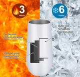 Lifecapido 12oz stemless champagne flute tumblers filled with sparkling champagne.