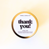 Farrell Candle Co., Thank You, Candles, Confete Party