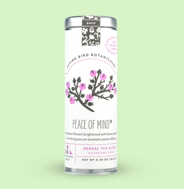 Flying Bird Botanicals, Peace of Mind Tea, Confete Party