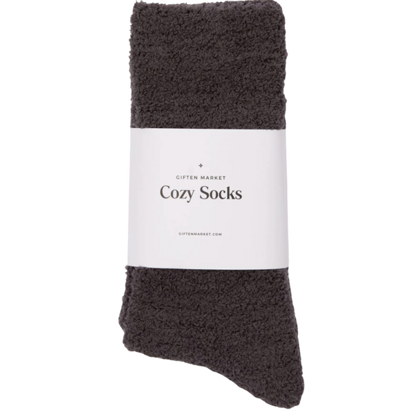 Giften Market, Cozy Cloud Socks, Charcoal, Confete Party