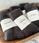 Giften Market, Cozy Cloud Socks, Charcoal, Confete Party