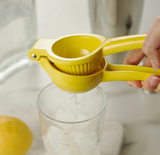 Handheld aluminum lemon citrus press juicer for fresh juice cocktails and cooking