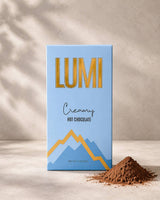 LUMI Creamy Hot Chocolate 3 oz package for making a rich and cozy hot chocolate.