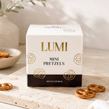 LUMI Mini Pretzels salty crunchy snack for gifting.