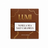 LUMI Vanilla Sea Salt Caramels sweet and salty gourmet candy.