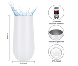Lifecapido 12oz stemless champagne flute tumblers with a sleek, elegant design.
