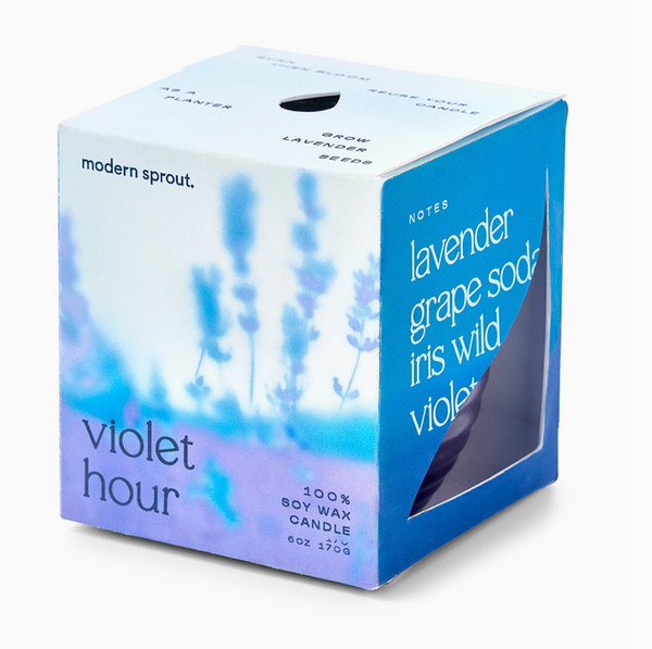 Garden Vibes Candle/Planter - Violet Hour (Lavender)